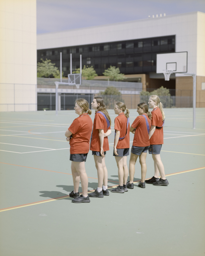Claudia Caporn: Girls on the Sideline during 'Tag' (Year 9 Sport Class), 2022