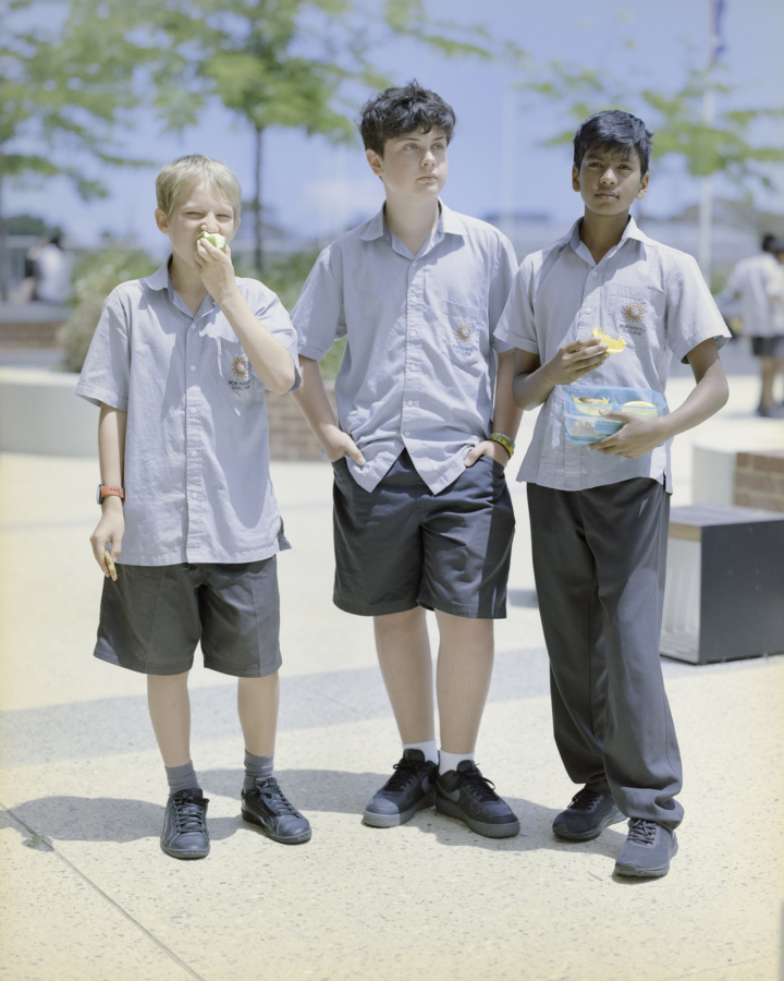 Claudia Caporn: Dylan, Peter & Jenuda (Lunch), 2022