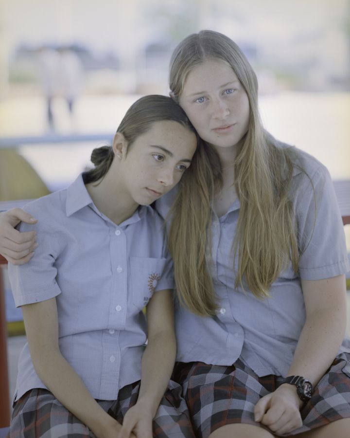 Claudia Caporn: Rebecca & Charlotte (Lunch), 2022