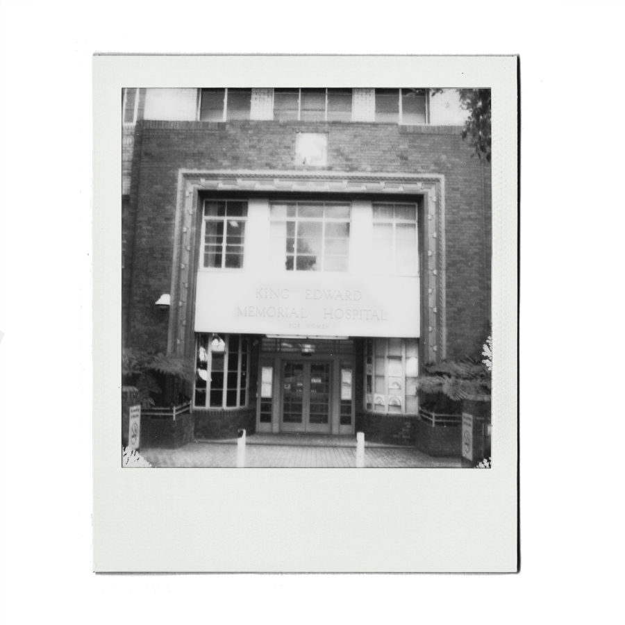 Claudia Caporn: Entrance to King Edward Memorial Hospital, 2023
