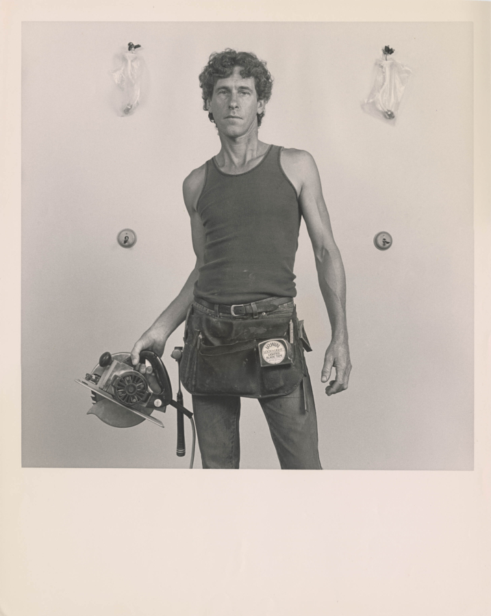 Artist Unknown (Student Photographer): Lee Berry, Builder, 1988