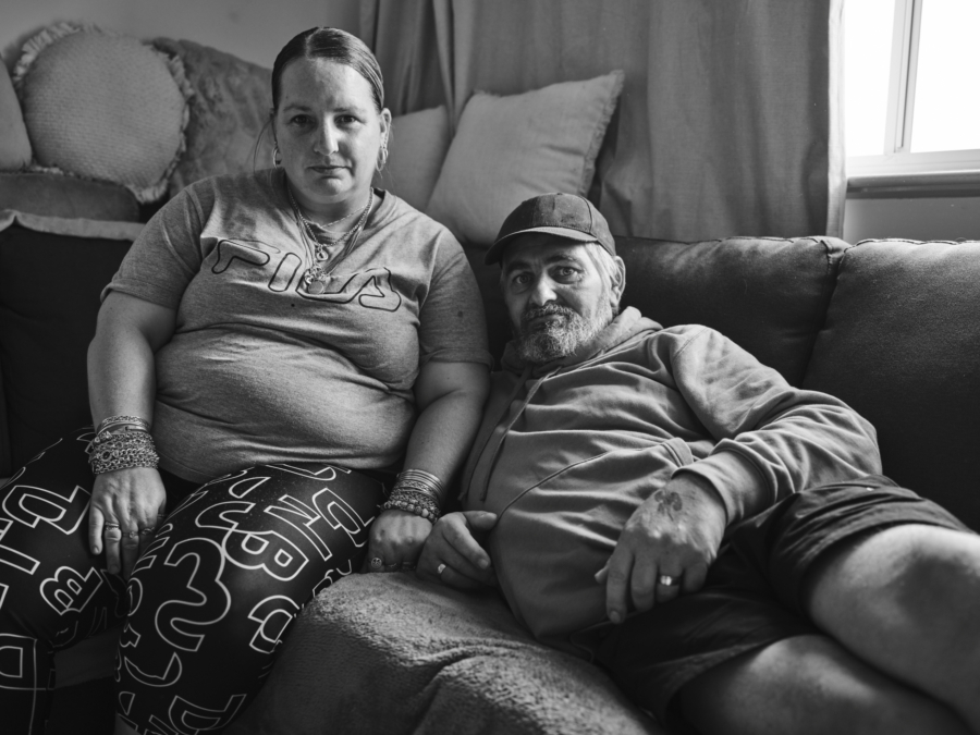 Duncan Wright: Tammy and Aaron (Wandana Residents, 16 months; together 14 years), 2023