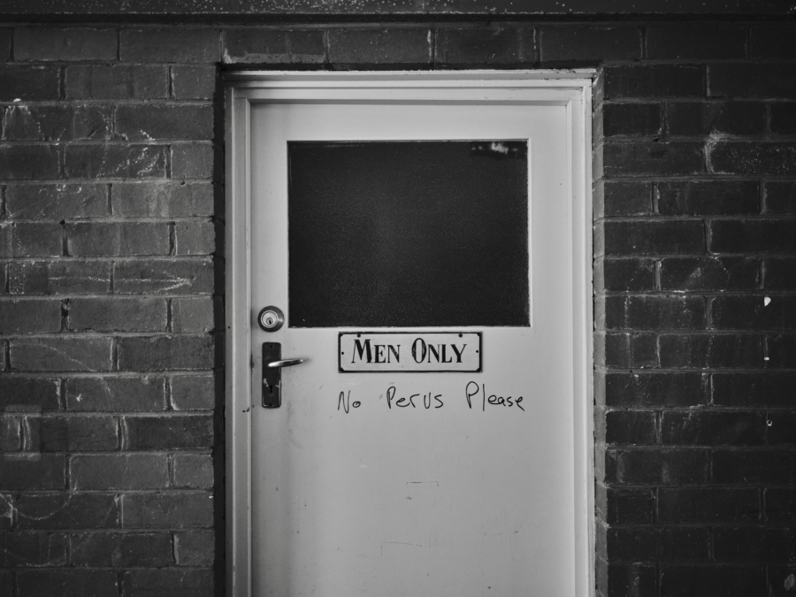 Duncan Wright: Public toilet outside the mailboxes, 2022